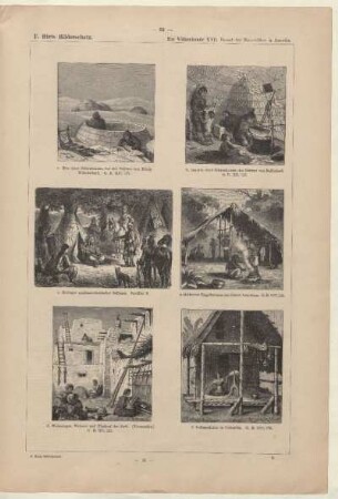 Inneres eines Schneehauses der Eskimo von Baffinland