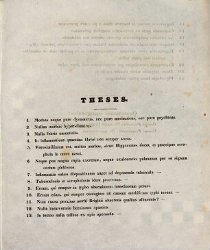 Joseph Reubel, ad disp. publ.. pro summis in medicina, honoribus rite obtinendis a, Theodoro Aphentouli, Thessalomagente Graeco ... habendam ... invitat : (Insunt theses varii argumenti medici)