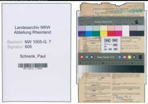 Entnazifizierung Paul Schrenk , geb. 31.01.1901 (Schlosser)
