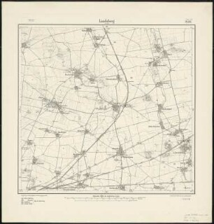 Meßtischblatt 2533 : Landsberg bei Halle, 1904 : Landsberg bei Halle. - Aufn. 1902. - 1:25000. - [Berlin]: Reichsamt für Landesaufnahme, 1904. - 1 Kt.