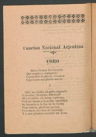 Canción nacional arjentina