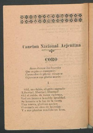 Canción nacional arjentina