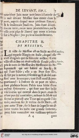 Chapitre II: De Messine