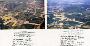 A81, vorläufiges Ende der Autobahn Anschluß an die B 34