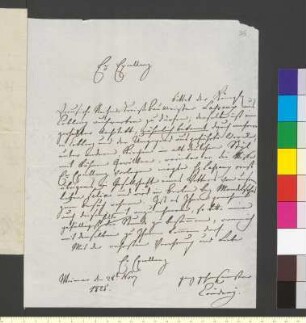 Brief von Coudray, Clemens Wenzeslaus an Goethe, Johann Wolfgang von