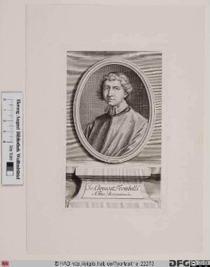 Bildnis Giovanni Crisostomo Trombelli (eig. Raimondo Anselmo T.)