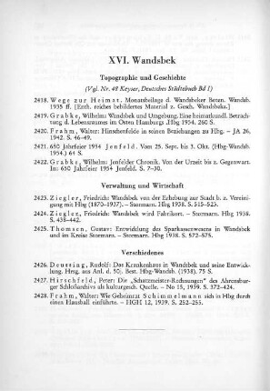 XVI. Wandsbek
