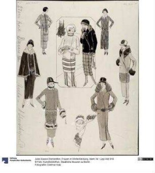Frauen in Winterkleidung