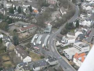 Luftbild Endhaltestelle Bensberg