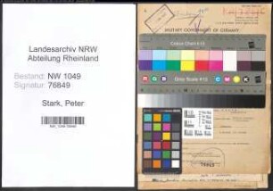 Entnazifizierung Peter Stark , geb. 21.04.1905 (Friseur)