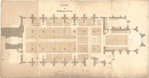 Dolmetsch, Heinrich; Bad Urach; Ev. Stadtkirche, Restaurierung - Grundriss EG