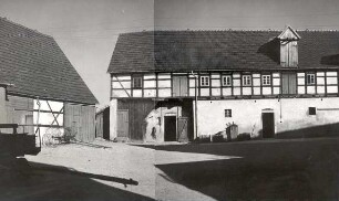 Gutshof in Caseritz : Bauwesen - Wirtschaftsgebäude und Gehöfte. Ort: Kozarcy / Caseritz. Fachwerkgut