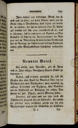 Neunter Brief.