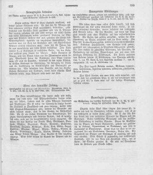 Flora oder botanische Zeitung / herausgegeben von [David Heinrich] Hoppe und [August Emanuel] Fürnrohr. - Regensburg. - I, 1841 ; 2. II, 1841