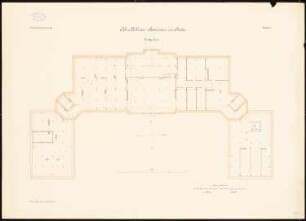 Schullehrer-Seminar, Stade Hauptgebäude: Dachgeschoss 1:100