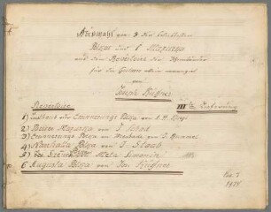 Répertoire de nouvelles danses favorites 3, Gitarre. - BSB Mus.Schott.Ha 9397-2