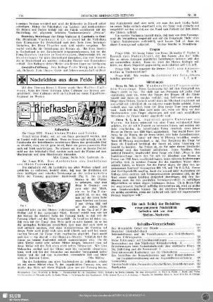 Nachrichten aus dem Felde