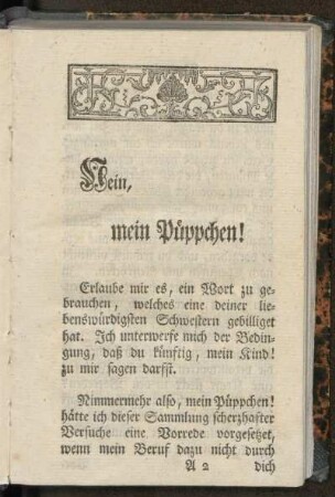 Nein, Mein Püppchen!