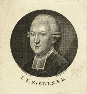 Lisiewska, Friederike Julie (Vorlage): Porträt Johann Friedrich Zöllner