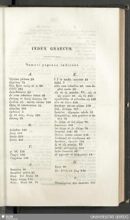 Index graecus