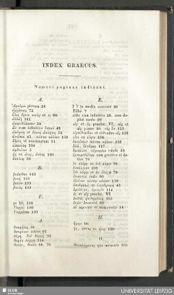 Index graecus
