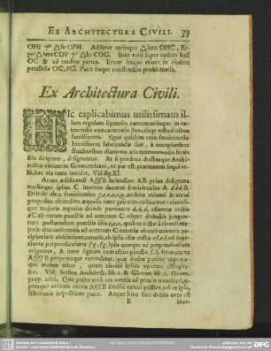 Ex Architectura Civili