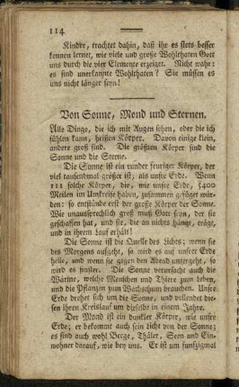 Von Sonne, Mond und Sternen.