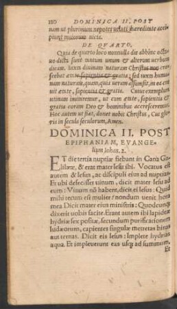 Dominica II. Post Epiphaniam ...