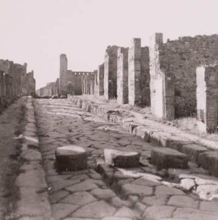 Italien, Pompeji, Straße mit Trittsteinen