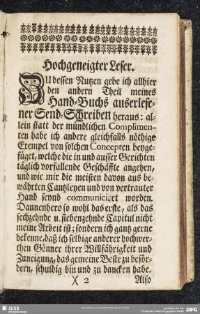 Hochgeneigter Leser