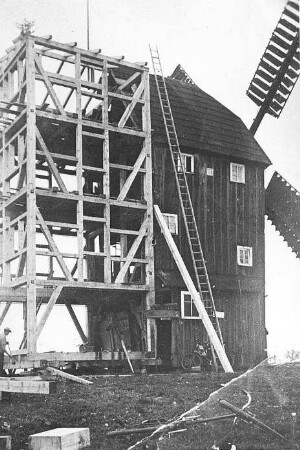 Mittelherwigsdorf-Oberseifersdorf. Donixmühle, Bauarbeiten, Repro