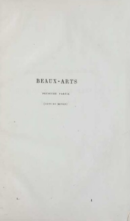 Beaux-arts. Première partie (Arts du dessin)