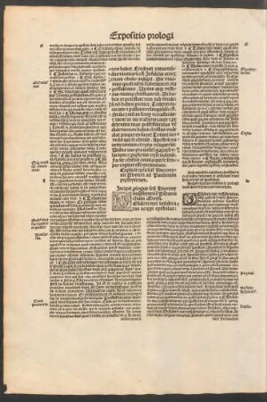 Incipit prologus sancti Hieronymi presbyteri in Pentateuchum Moysi.