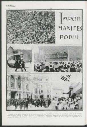 Imponentes manifestaciones populares