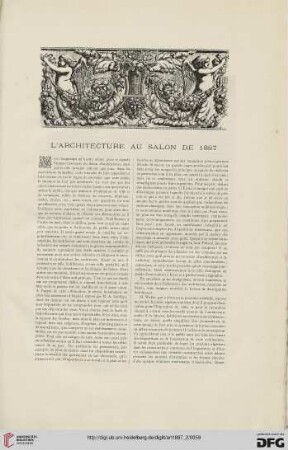 13: L' architecture au salon de 1887