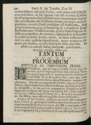Epistolae Ad Timotheum Primae.