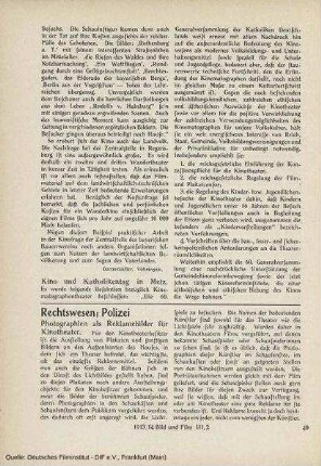 Photographien als Reklamebilder für Kinotheater