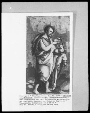 Annenaltar aus der Burgkapelle Falkenstein: Johannes Baptist