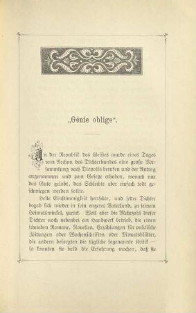"Génie oblige"