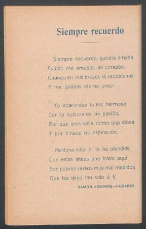 Siempre recuerdo