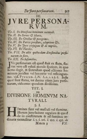 De Jure Personarum.