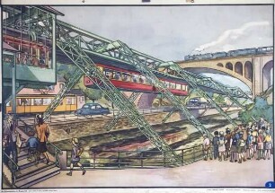Die Schwebebahn in Wuppertal