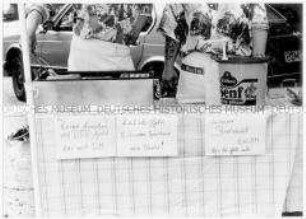 Serie: Mauerfall / Deutsche Einheit: Würstchenstand