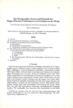 Zur Stratigraphie, Genese und Tektonik des Dogger-Eisenerz-Vorkommens von Geislingen an der Steige