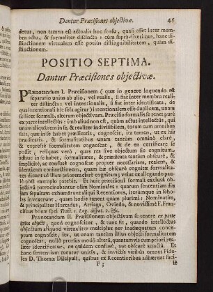 45-55, Positio Septima. Dantur Praecisiones objectivae