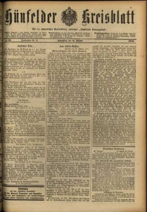 Ausgabe vom Samstag, den 28. Oktober 1916.