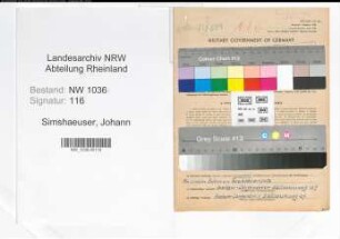 Entnazifizierung Johann Simshaeuser , geb. 27.02.1888 (Steiger)