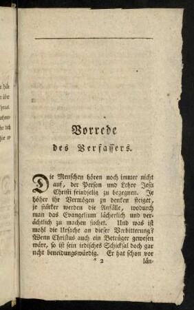2r-8r, Vorrede des Verfassers