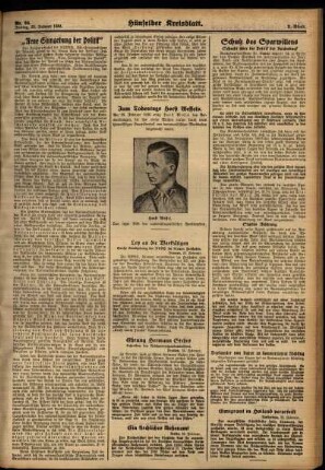 Zweite Ausgabe vom Freitag, den 23. Februar 1934.