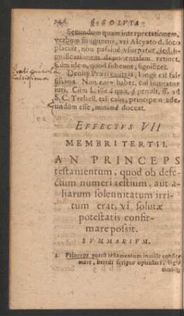 Effectus VII Membri Tertii.